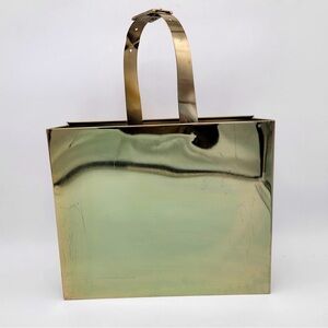 Brass Purse Magazine Rack by Global Views